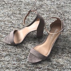 Madden Girl Beige Strappy Heels